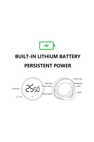 Led Dijital Mutfak Zamanlayıcı Usb Şarj Edilebilir Pişirme