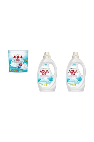 Aquabor Doğal Mineralli Tablet + Sıvı Beyaz + Sıvı Beyaz 3 Lü Set 0.75 LT - 2.5 LT - 12 KG 75997083