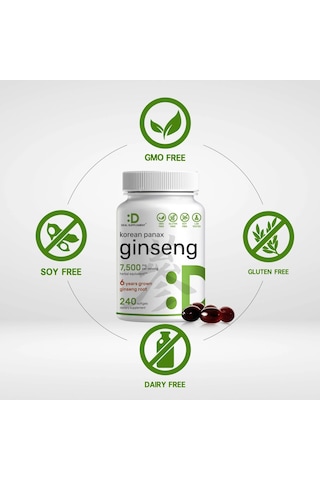 Deal Supplement Korean Red Panax Ginseng Root Extract 7,500mg Per