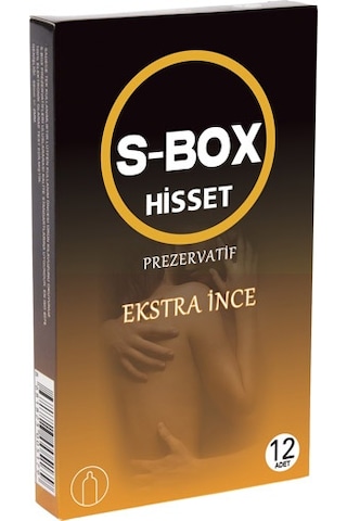 S-Box Hisset Ekstra İnce Prezervatif 12'li x 3