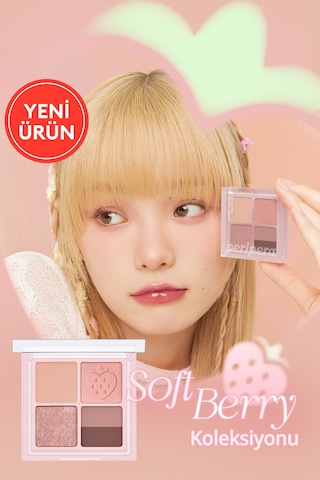 Mat, Parıltılı Tonlarda 5'li Far Paleti Perıpera Ink Pocket Shadow Palette 08 Strawberry In Mute 08 Strawberry In Mute