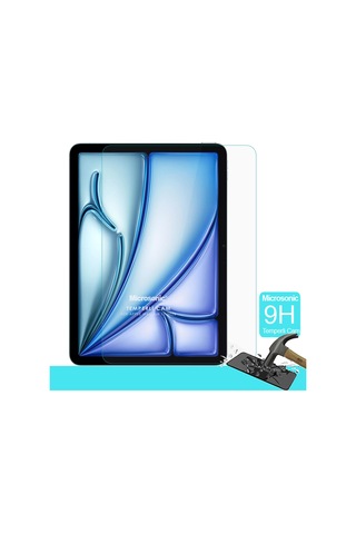Microsonic İpad Uyumlu Air 11 2025 A3266-a3267 Tempered Glass Cam Ekran Koruyucu
