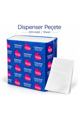 Dispenser Peçete 200 Yaprak X 18 Paket