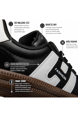 Tuğba Ortopedi 3425 Genç Sneaker Siyah