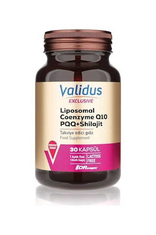 Validus Exclusive Liposomal Coenzyme Q10 + Pqq + Shilajit 30 Kapsül