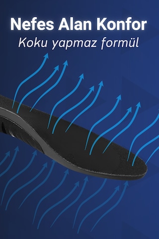 Dopar Spor Tabanlık Şok Emici Topuk Destekli Nefes Alabilen Yüksek Darbe Önleyici İç Taban