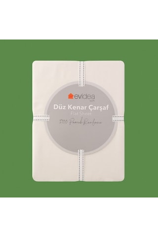 Evidea Soft Basic Tek Kişilik Düz Kenar Çarşaf - Ekru - 160x240 Cm Ekru