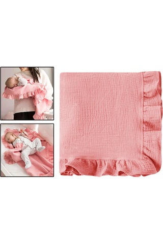 Dolıty Kundaklama Battaniyeleri Bebek Fotoğraf Props Için Pembe Pembe