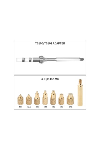 Springsun 3d Yazıcı Aksesuarı Bakır Isıtmalı Somun Presi Takımı - M2-m8 Boyutları, Ts100/ts101 Ve 936 Ucu Uyumlu, Verimli Isı Transferi