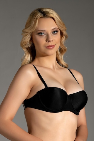Cotonhause Kadın Boş Kap Straplez Siyah Sütyen C3t3n8o310 001