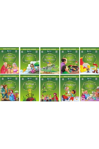 1.ve 2.sınıflar İçin Resimli Dünya Klasikleri 2-3 20 Kitap + Kitap Okuma Not Defteri