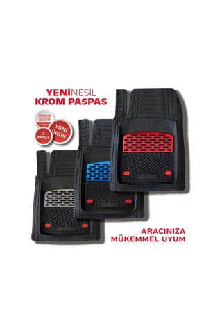 Ford İle Uyumlu Puma İle Uyumlu İle Uyumlu Universal Derin Havuzlu Paspas Krom Karbon
