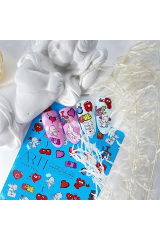Stiker Arti Color Ful 126 Aşk Love Beyaz
