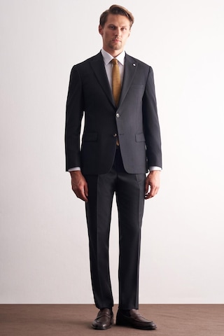 İmza Lacivert Kırlangıç Yaka Çizgili Desen Slim Fit 6 Drop Takım Elbise 1001255166 Lacivert