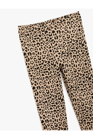 Koton Leopar Desenli Kız Çocuk Tayt 6wkg40089ak Desenli