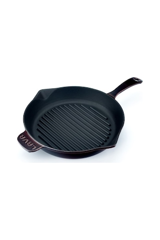 Lava Demir Döküm Majolika Mor 28 CM Izgara Tava Lvygt28prp