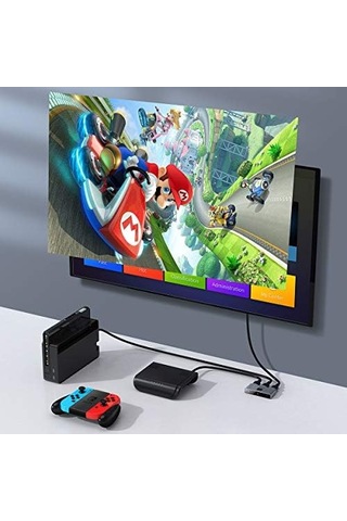 Matrix 2 İn 1 Çok Fonksiyonlu Bilgisayar/telefon Hdmı Hub Adaptörü, Koyu Gri, Hdmı Giriş Çıkış 4k &