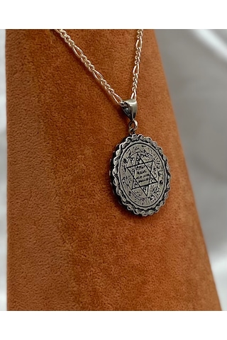 Sultan Süleyman Gümüş Mühür Erkek Kolyesi F160020104