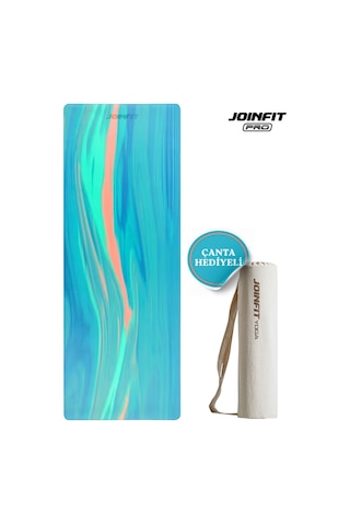 Joinfit Profesyonel Kauçuk Yoga Matı Desenli 4,5 Mm Mavi