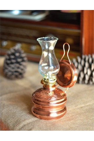 Bakır Gaz Lambası Küçük Boy Bakır Renk