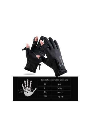 Unisex Windproof Dokunmatik Ekran Su İtici Kışlık Eldiven 001