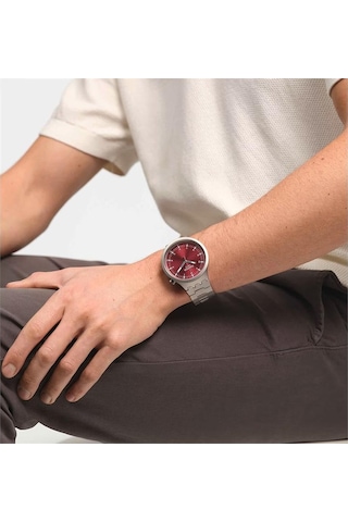 Swatch Sb07s104g Big Bold Irony Scarlet Shimmer Erkek Kol Saati