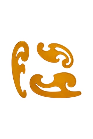 Terzi Modelist Tekstil Stilist Mdf-plastik Cetvel Riga 11 Parça