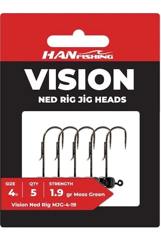 Hanfish Vision Ned Rig Green Jighead 2,8gr