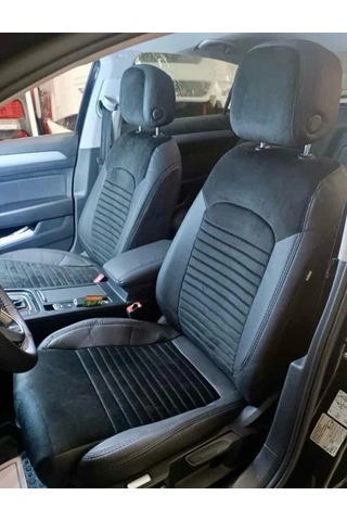 Volkswagen Passat B8 Araca Özel Dikim Koltuk Kılıfı Siyah Black