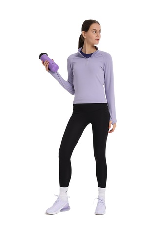Sportive Dewey Half-zip Kadın Mor Koşu T-shirt 25kk1033-lıl 1776388 Mor