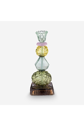Pip Studio Yeşil Cam Şamdan 23,5 Cm