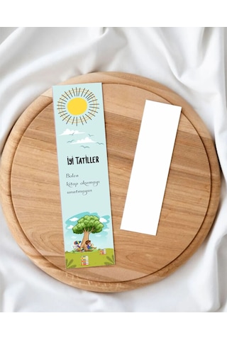 Öğrenci Kitap Ayracı İyi Tatiller Temalı / 5-17 Cm. 30 Adet