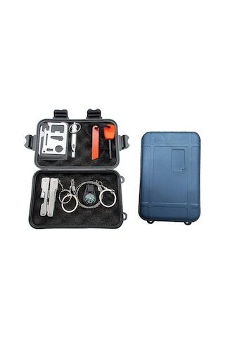 Jeehugo Outdoor İlk Yardım Seti, Dağcılık Ve Seyahat İçin Taşınabilir Kurtarma Malzemeleri, Araç İçin Acil Durum Gereçleri Siyah