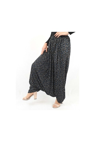 Özözkanlar Çiçekli Yöresel Menekşe Aşağıdan Ağlı Şalvar Renk-2 Çok Renkli