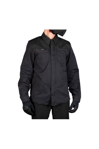 Icon Upstate Canvas Ce Korumalı Motosiklet Montu Siyah