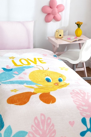 Özdilek Tweety Lisanslı Tek Kişilik Çocuk Battaniyesi 150x200 Cm Renksiz
