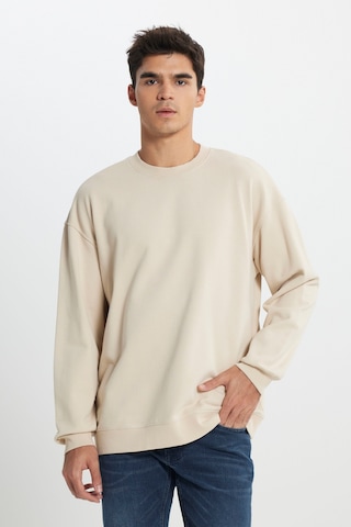 Lee Loose Fit Rahat Kesim Bisiklet Yaka %100 Pamuk Bej Sweatshirt L241744614 Bej