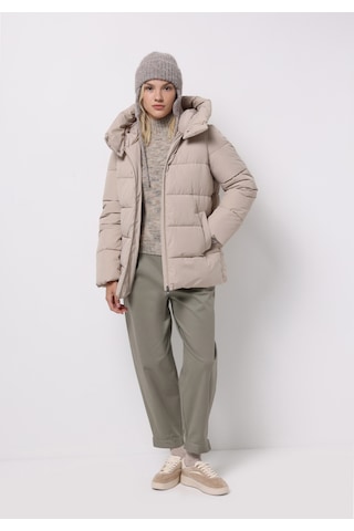 Colins Regular Fit Kapüşonlu Fermuarlı Astarlı Suya Dayanıklı Kadın Bej Mont Cl1075971 Q1.v1 Beı Bej