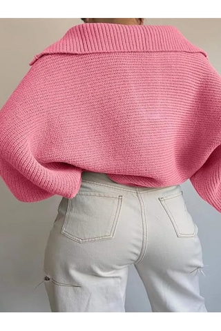 Weara Geniş Kollu Örgü Oversize Kazak 274393617