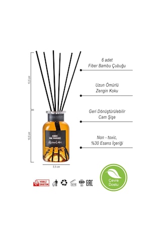 Afrika Derisi Bambu Çubuklu Oda Kokusu 150 Ml Deri