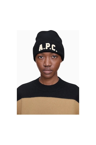 A.p.c Axel Beanie Unisex Yumuşak Ve Sıcak %100 Yün Bere Siyah