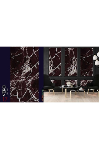 Mermer Görünümlü Pvc Duvar Paneli 120 X 244 Cm Vero