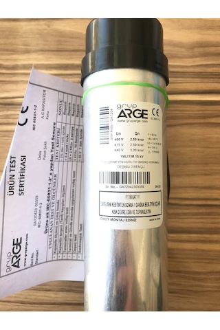 Gruparge 2.5/3.03 Kvar 400v/440v Kondansatör