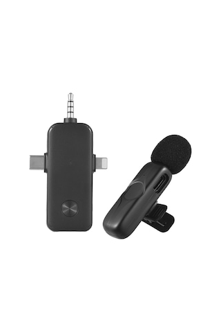 Youtek M3 Kablosuz Kolluk Mikrofonu: Akıllı Telefon Canlı Yayın Ses Alıcı, Gürültü Engelleme Fonksiyonu, 20m Uzaklıkta Veri Aktarımı