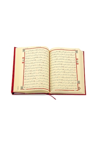 Hafız Boy Gül Desenli Renkli Kuranı Kerim (Pembe) - 9.1123