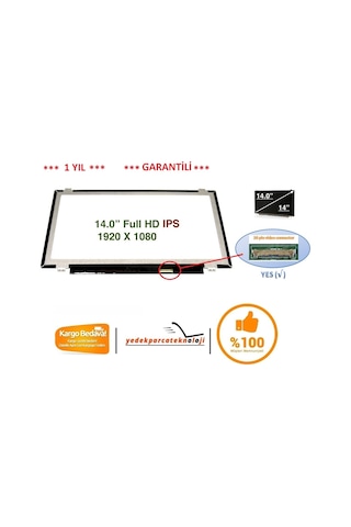 Nv140fhm-n43 1920x1080 Hd 30pin Slim Led İps Ekran / Panel