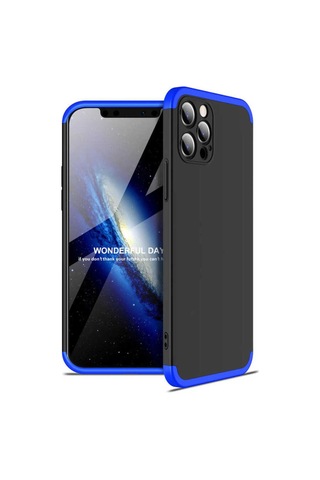 Apple Uyumlu iPhone 12 Kılıf Zore Ays Kapak Mavi
