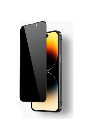 İphone 14 Pro Max Uyumlu 14 Pro Max Privacy Hayalet Temperli Cam Ekran Koruyucu - Anti Static Hd