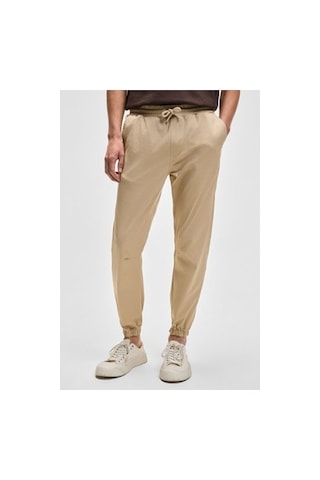 2Y Premium Bej Renkli Erkek Pantolon, Kalın Dokulu Ve Rahat Fit 010