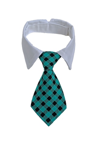 Ruicoo Köpek Kedi Yeşil Paspas Bantlı Bağcıklı Ayarlanabilir Tabanlı Grooming Aksesuarı S 24-30cm Boyun Çevresi - Cw17